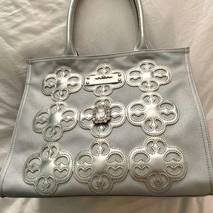 My Flat in London handbag fabric and leather new!